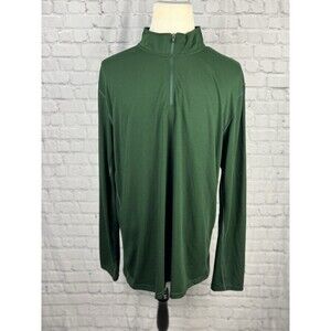 Arborwear Quarter Zip Pullover Drirelease Men’s 2XL Green Polyester Blend